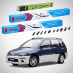 TeamCar Ștergătoare Mitsubishi Space Runner I (N1_W, N2_W) 1991-1999 | Set Față și Spate Flat Premium - TeamCar® (TC-SRUNNER1FSFP)