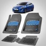 TeamCar Covorase Auto Hyundai Accent IV (RB: 2010-2015) - Cauciuc Tip Tavita-Blue (HY5r4OUa2015)