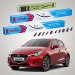 TeamCar Ștergătoare Mazda 2 DJ 2014-2019 | Set Față și Spate Flat Premium - TeamCar® (TC-MZ2DJ14550425330FP)