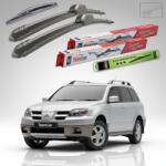 TeamCar Ștergătoare Mitsubishi Outlander I (CU) 2003-2007 | Set Față și Spate Flat - TeamCar® (TC-OUTL1FS-350FL)