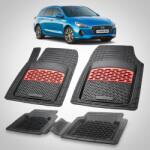 TeamCar® Covorase Hyundai i30 III Tourer 2017-2020 - Cauciuc Tip Tavita -Red (HYUsza9ikm62017)