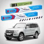 TeamCar Ștergătoare Mitsubishi Pajero IV (V8_W, V9_W) 2007-2021 | Set Față și Spate Flat Premium - TeamCar® (TC-PAJ4BFS-FLP)