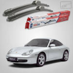 TeamCar Ștergătoare Porsche 911 996 1997-2005 | Set Față Flat - TeamCar® (TC-PORSCHE911996550525F)
