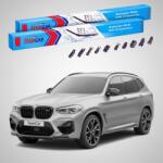 TeamCar Ștergătoare BMW X3 M (F97), X3 (G01), X4 M (F98) 2019- | Set Față Flat Premium - TeamCar® (TC-X3MF97-6550FLP)