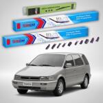 TeamCar Ștergătoare Mitsubishi Santamo MPV 1999-2004 | Set Față și Spate Flat Premium - TeamCar® (TC-SANTAMOFSFP)