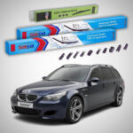 TeamCar Ștergătoare BMW M5 Touring (E61) 2007-2010 | Set Față și Spate Flat Premium - TeamCar® (TC-M5E61-600575350FLP)