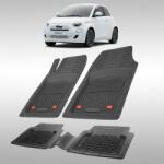 TeamCar Covorase Fiat 500 Hybrid Compatibile 2020-2024 | Black (FIAgTlod002o)