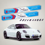 TeamCar Ștergătoare Porsche 911 GTS 991 2014-2019 | Set Față Flat - TeamCar® (TC-PORSCHE911GTS991525525FU)