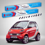 TeamCar Ștergătoare Smart Fortwo Coupe 450 1998-2004 | Set Față Flat Premium - TeamCar® (ST4qCP530530FP)