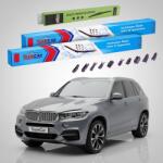 TeamCar Ștergătoare BMW X5 (F15) 2013-2018 | Set Față și Spate Flat Premium - TeamCar® (TC-X5F15-605030FLP)