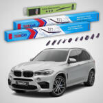 TeamCar Ștergătoare BMW X5 M (F85) 2013-2018 | Set Față și Spate Flat Premium - TeamCar® (TC-X5MF85-605030FLP)