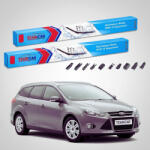 TeamCar Ștergătoare Ford Focus III Estate 2011-2018 | Set Față Flat Premium - TeamCar® (TC-FOCUSIIIESTF725725FP)