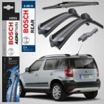 Bosch Set Complet Ștergătoare față + lunetă pentru Skoda Yeti (5L) 2009-2017 | Bosch Aerotwin A979S + A282H (A979S-A282H-YETI5L)