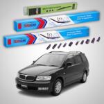 TeamCar Ștergătoare Mitsubishi Space Wagon III (N8_W, N9_W) 1998-2004 | Set Față și Spate Flat Premium - TeamCar® (TC-SWAGON3FSFP)