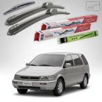 TeamCar Ștergătoare Mitsubishi Santamo MPV 1999-2004 | Set Față și Spate Flat - TeamCar® (TC-SANTAMOFS-FL)