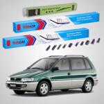 TeamCar Ștergătoare Mitsubishi Space Runner II (N6_W) 1999-2002 | Set Față și Spate Flat Premium - TeamCar® (TC-SRUNNER2FSFP)