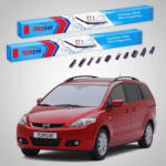 TeamCar Ștergătoare Mazda 5 CR 2005-2008 | Set Față Flat Premium - TeamCar® (TC-MZ5CR05650FP)