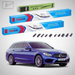 TeamCar Ștergătoare Mercedes-Benz Clasa C S204 T-Model 2013-2014 | Set Față și Spate Flat - TeamCar® (TC-MBCLASACS2046006003001FU)