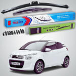 TeamCar Ștergătoare Citroën C1 Gen II B4 Hatchback 2014-prezent | Ștergător Față și Spate Flat Premium - TeamCar® (TC-C1B4650250FLP)