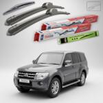 TeamCar Ștergătoare Mitsubishi Montero, Pajero IV Facelift 2009-2021 | Set Față și Spate Flat - TeamCar® (TC-PAJ4FLFS-350FL)