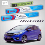 TeamCar Ștergătoare Honda Jazz Gen IV (GK3/GK5) Hatchback 2015-prezent | Set Față și Spate Flat Premium - TeamCar® (TC-GK3650350350FLP)