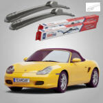 TeamCar Ștergătoare Porsche Boxster 986 987 1996-2012 | Set Față Flat - TeamCar® (TC-PORSCHEBOXSTER986987550525F)