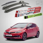 TeamCar Ștergătoare Toyota Auris E18 Hatchback 2012-prezent | Set Față și Spate Flat - TeamCar® (TC-AE18-653520FL)