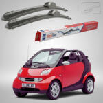TeamCar Ștergătoare Smart Fortwo Cabrio 450 2001-2004 | Set Față Flat - TeamCar® (ST450CB530530F)