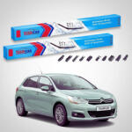 TeamCar Ștergătoare Citroën C4 Gen 2 (B7) Hatchback 5D 2010-prezent | Set Față Flat Premium - TeamCar® (TC-C4B7-750650FLP)