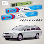 TeamCar Ștergătoare Ford Mondeo Mk2 Estate 1996-2000 | Set Față și Spate Flat Premium - TeamCar® (TC-MONDEOMK2EST530500340FP)