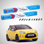 TeamCar Ștergătoare Citroën DS 3 Cabriolet 2013-2016 | Set Față Flat Premium - TeamCar® (TC-DS3CAB-6004FLP)