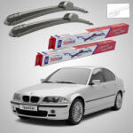 TeamCar Ștergătoare BMW Seria 3 Sedan (E46) 1998-2005 | Set Față Flat - TeamCar® (TC-3E46SD-5755FL)