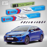 TeamCar Ștergătoare Toyota Corolla E21 Sedan 2019-prezent | Set Față și Spate Flat Premium - TeamCar® (TC-COR21SD-70303FLP)