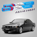 TeamCar Ștergătoare BMW Seria 7 (E38) 1994-2001 | Set Față Flat Premium - TeamCar® (TC-7E38-6161FLP)