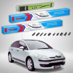 TeamCar Ștergătoare Citroën C4 Gen I LC Hatchback 2004-2010 | Set Față și Spate Flat Premium - TeamCar® (TC-C4LC700600300FLP)