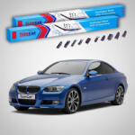 TeamCar Ștergătoare BMW Seria 3 Coupé (E92) Facelift 2009-2013 | Set Față Flat Premium - TeamCar® (TC-E92L-600450FLP)