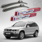 TeamCar Ștergătoare BMW X5 (E53) Facelift 2002-2006 | Set Față Flat - TeamCar® (TC-X5E53FL-6055FL)