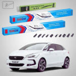 TeamCar Ștergătoare Citroën DS 5 Hatchback 2015-prezent | Set Față și Spate Flat Premium - TeamCar® (TC-DS5S-FS180FLP)