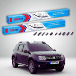 TeamCar Ștergătoare Dacia Duster I Facelift SUV 2014-2016 | Set Față Flat Premium - TeamCar® (TC-DUST1B-6045FLP)