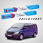 TeamCar Ștergătoare Mercedes-Benz Viano W639 09.2005-08.2010 | Set Față Flat - TeamCar® (TC-MERCEDESVIANOW639700650FU)