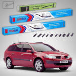 TeamCar Ștergătoare Renault Megane II Grandtour Break 2002-2006 | Set Față și Spate Flat Premium - TeamCar® (TC-MEGA2B1-604526FLP)