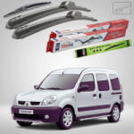 TeamCar Ștergătoare Renault Kangoo I Van 2 uși 1997-2007 | Set Față și Spate Flat - TeamCar® (TC-KANG1B-5034FL)