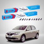 TeamCar Ștergătoare Renault Thalia II Sedan 2008-2014 | Set Față Flat Premium - TeamCar® (TC-THAL2-6040FLP)