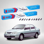 TeamCar Ștergătoare Kia Avella 1995-2001 | Set Față Flat Premium - TeamCar® (TC-KIAVA475350FLP)