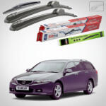 TeamCar Ștergătoare Honda Accord Gen VII Tourer (CM) Estate 2003-2008 | Set Față și Spate Flat - TeamCar® (TC-ACCVIIT6504300FL)