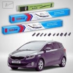 TeamCar Ștergătoare Kia Carens IV RP 2013-prezent | Set Față și Spate Flat Premium - TeamCar® (TC-CRNS4-700280FLP)