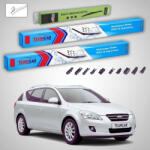 TeamCar Ștergătoare Kia Ceed I SW ED 2007-2009 | Set Față și Spate Flat Premium - TeamCar® (TC-CEED1SW-604535FLP)