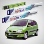 TeamCar Ștergătoare Renault Scenic I Facelift 2000-2003 | Set Față și Spate Hibrid - TeamCar® (TC-SCEN1F-604035HB)