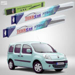 TeamCar Ștergătoare Renault Kangoo II Hayon 2008-prezent | Set Față și Spate Hibrid - TeamCar® (TC-KANG2H-555535HB)