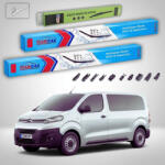 TeamCar Ștergătoare Citroën Jumpy III V_ 2016-prezent 2-Doors | Set Față și Spate Flat Premium - TeamCar® (TC-JMPY3-FS290FLP)